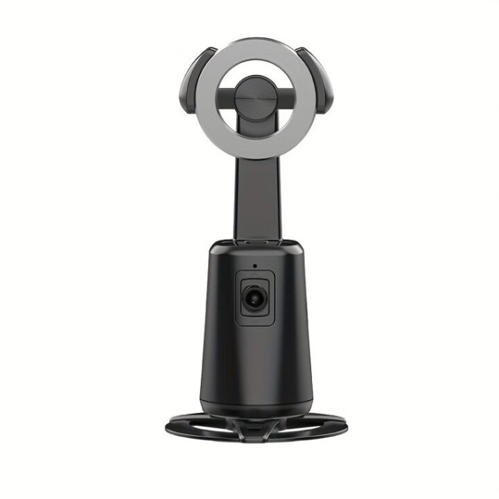 Soporte Magnético Versátil para Smartphone Rotable 360° con Seguimiento Automático de Cara - Recargable por USB, Trípode y Monopie de Policarbonato para Vlogging, Transmisión en Vivo, Accesorios de Gimbal para Selfies y Estabilizador de Grabación de Video, Palo de Selfie para Android